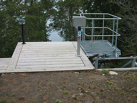 Linbana på räls 50 meter